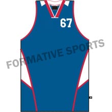 Customised Custom Cut And Sew Basketball Singlets Manufacturers in Jackson